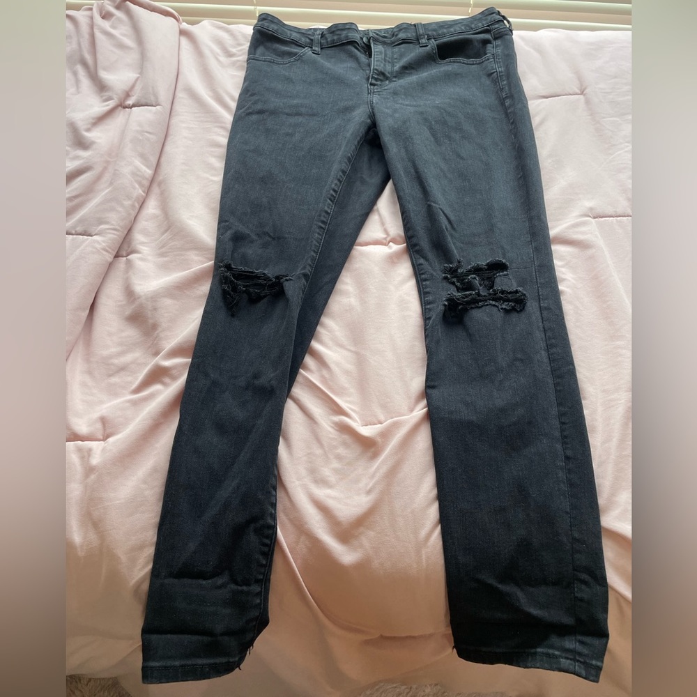 American Eagle black skinny jeans size 12